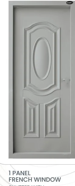 Oval Panel Steel Door